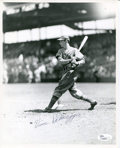 Vince Dimaggio Autographed 8X10 Photo (Jsa)