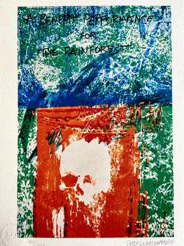 Robert Rauschenberg Lithograph Coa Numbered Certified Stamp