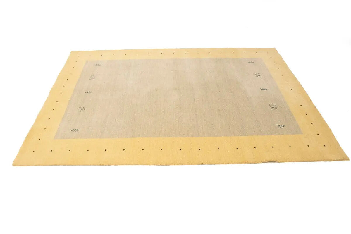 Modern Lori Gabbeh Rug Hand-Loomed Tribal Border