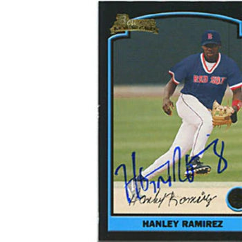 Hanley Ramirez Autographed/Signed 2003 Bowman 1St Year Card