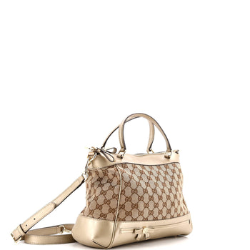 Gucci Mayfair Convertible Tote Gg Canvas Small