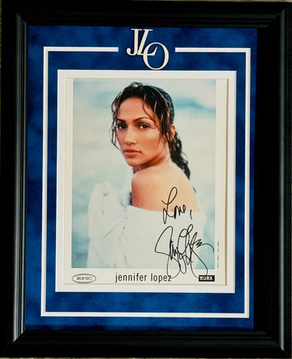 Jennifer Lopez Autographed 8X10 Framed Photo (Jsa)