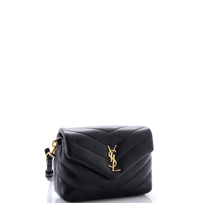 Saint Laurent Loulou Shoulder Bag Matelasse Chevron Leather Toy