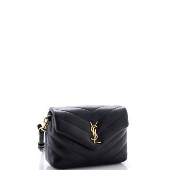 Saint Laurent Loulou Shoulder Bag Matelasse Chevron Leather Toy