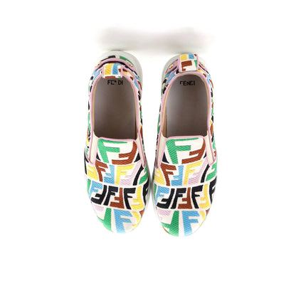 Fendi Women'S Fendi Rise Slip-On Sneakers Vertigo Zucca Cotton