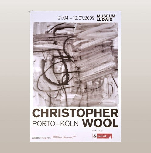 Christopher Wool, poster produced by the German Museum of Contemporary Art, 2009