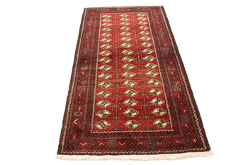 3'6X6'9 ft Handmade Wool Tribal Oriental Rug