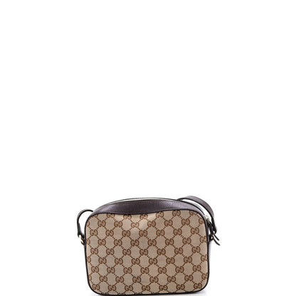 Gucci Bee Web Camera Bag Gg Canvas
