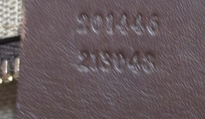 Gucci Zip Top Messenger Bag Gg Coated Canvas Large