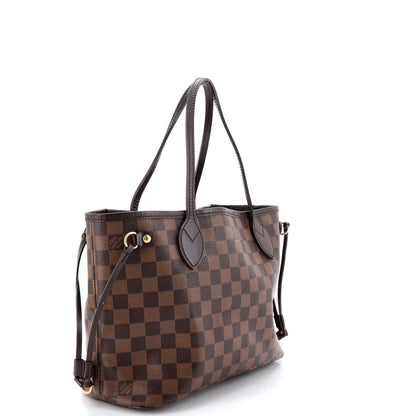 Louis Vuitton Neverfull Nm Tote Damier Pm