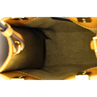 Fendi Sunshine Shopper Tote Zucca Embossed Leather Mini