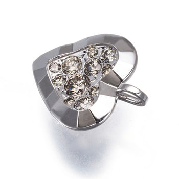 Kashikey Pendant Diamond 0.35Ct Motif Heart 18K