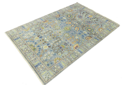 Handmade Tree of Life Oushak Chobi Oriental Rug
