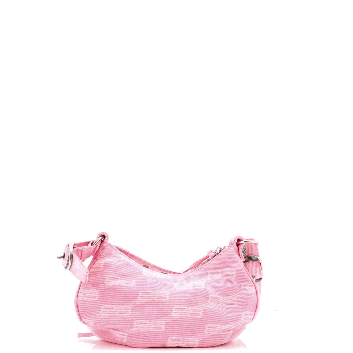 Balenciaga Le Cagole Giant Studs Shoulder Bag Bb Denim Xs