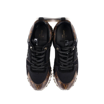 Louis Vuitton Women'S Run Away Sneakers Mesh With Monogram Canvas And Suede