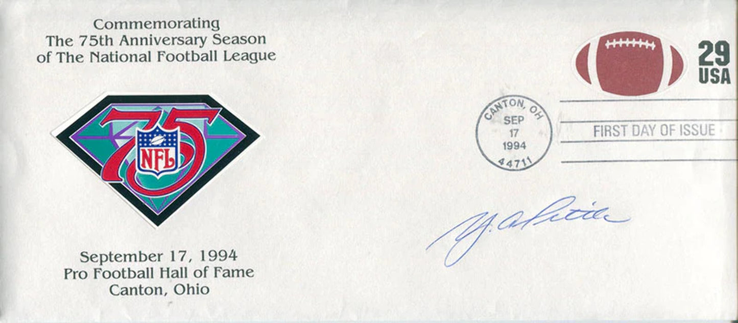 Ya Tittle Autographed 1994 First Day Of Issue Cache