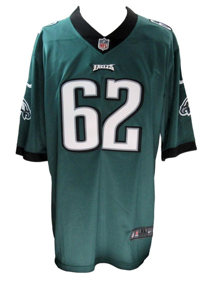 Jason Kelce Signed Green Nike On Field Football Jersey Eagles Psa/Dna 190418