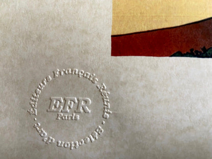 Katsushika Hokusai Lithograph French Publishers United 1986, 175 Ex