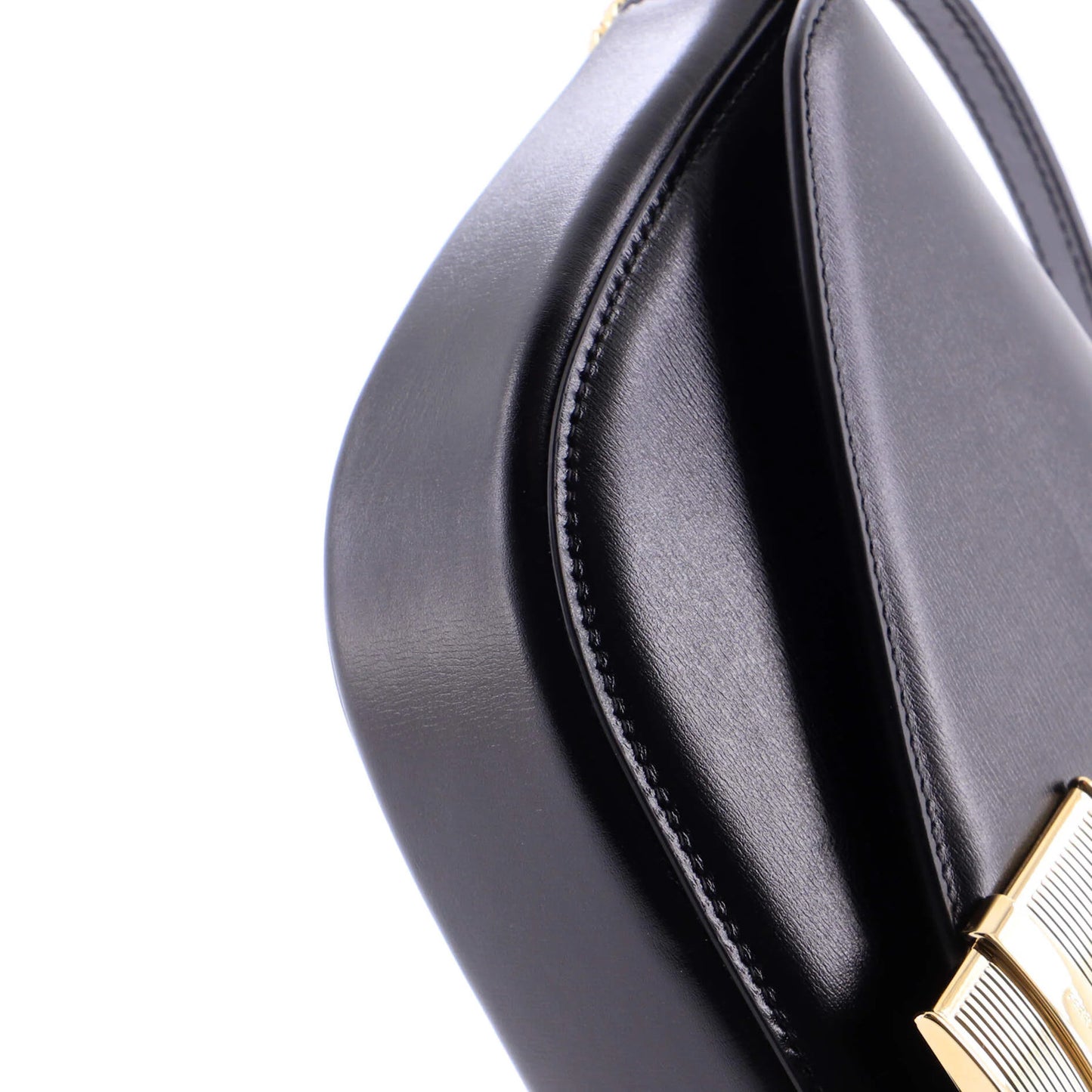 Salvatore Ferragamo Fiamma Chain Crossbody Bag Leather Xs