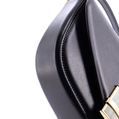 Salvatore Ferragamo Fiamma Chain Crossbody Bag Leather Xs