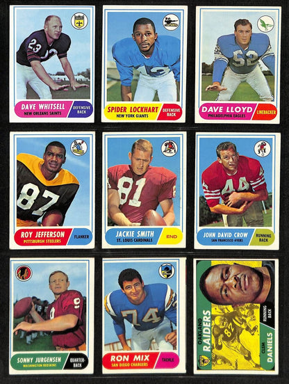 1968 Topps Football Card Complete Set (1-219) Griese Starr Unitas Sayers 198573