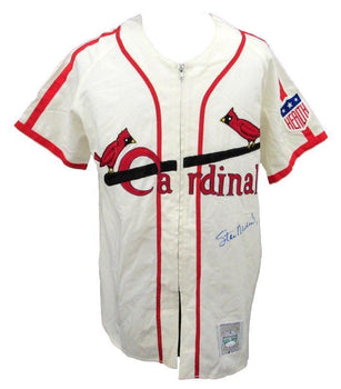 Stan Musial Hof Autographed Mitchell & Ness