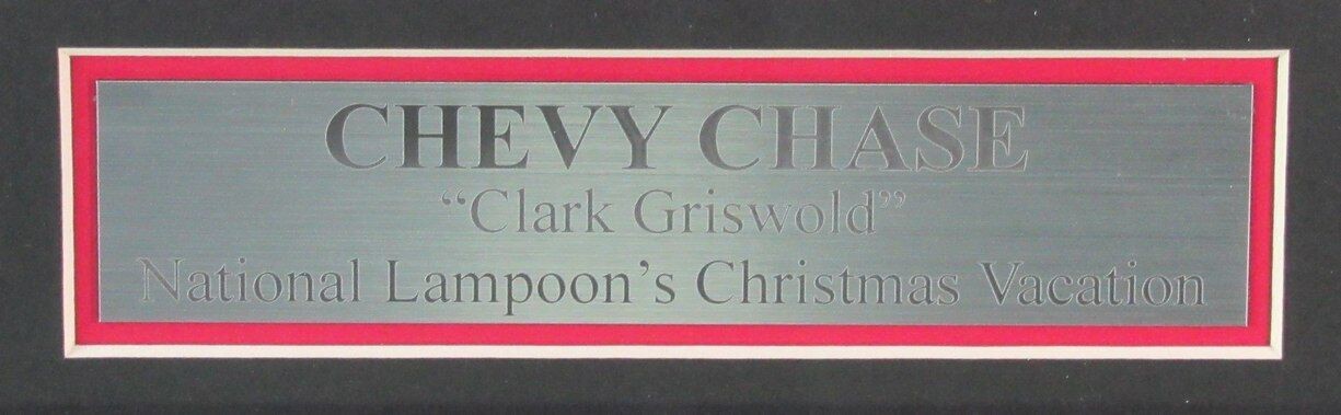 Chevy Chase Autographed Hockey Jersey Christmas Vacation" Framed Jsa