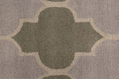 Multicolored Trellis Design Foyer 5X8 Hand-Tufted