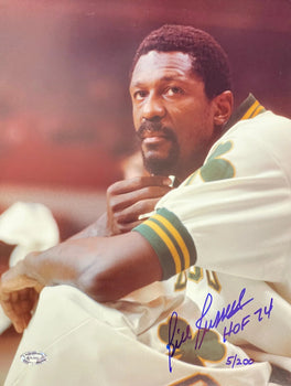 Bill Russell Hof 74 Autographed 11X14 Basketball Photo #5/200