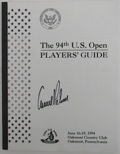 Arnold Palmer Pga Champ Signed 1994 U.S. Open