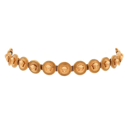 Versace Medusa Medallion Choker Necklace Metal