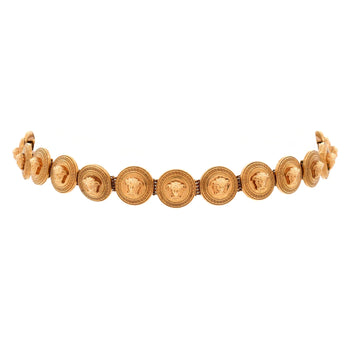 Versace Medusa Medallion Choker Necklace Metal