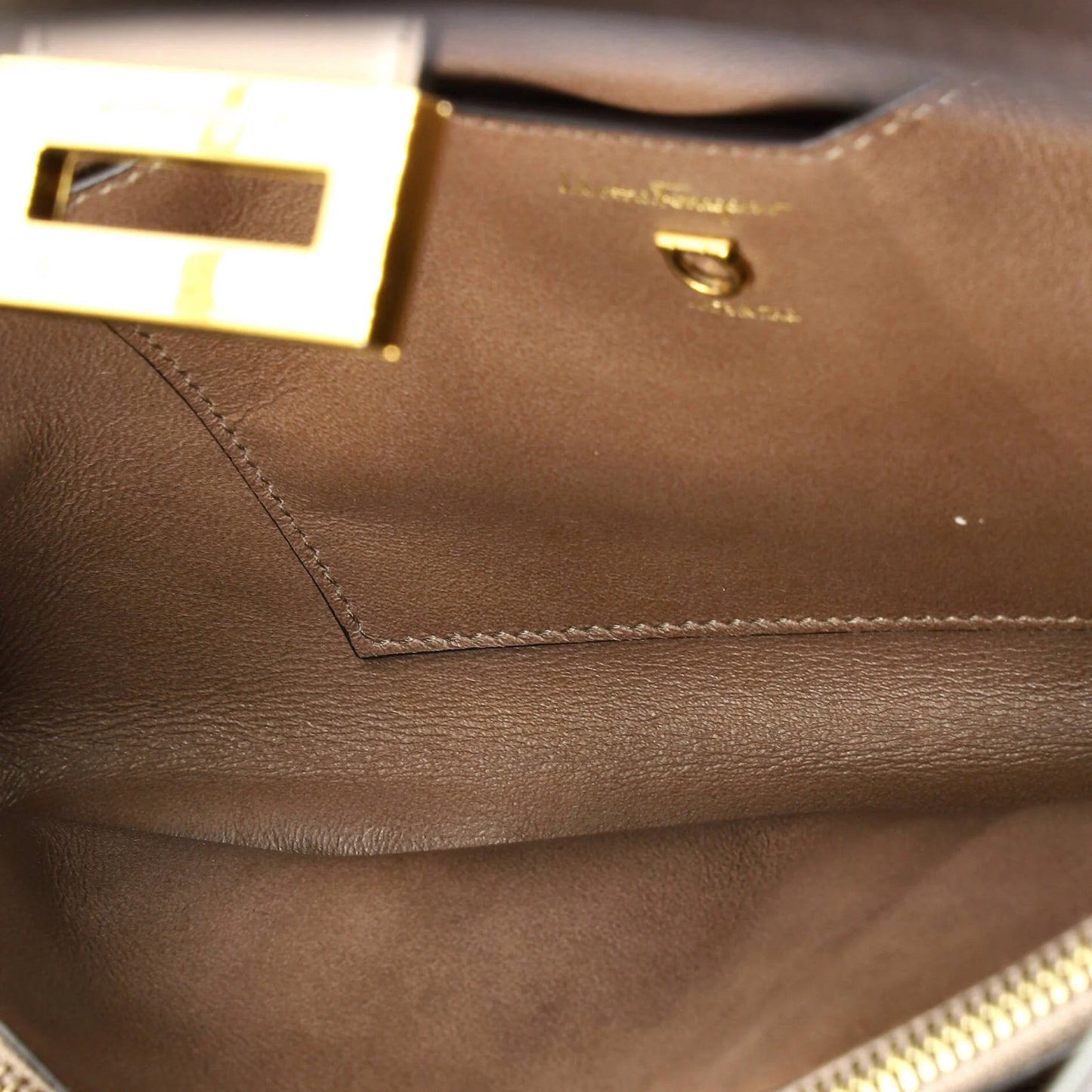 Salvatore Ferragamo Trifolio Shoulder Bag Leather East West