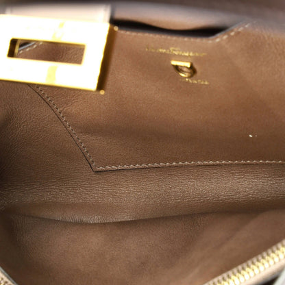 Salvatore Ferragamo Trifolio Shoulder Bag Leather East West