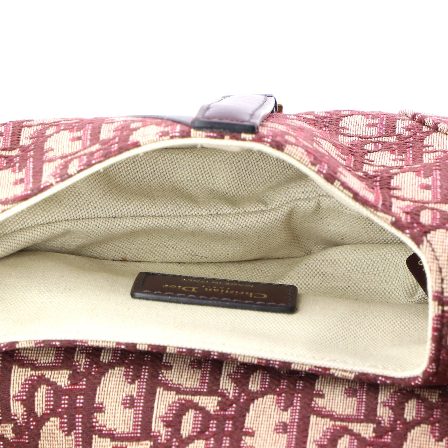 Christian Dior Saddle Handbag Oblique Canvas Mini