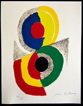 Sonia Delaunay Lithograph Coa Signed Numbered 180 Ex