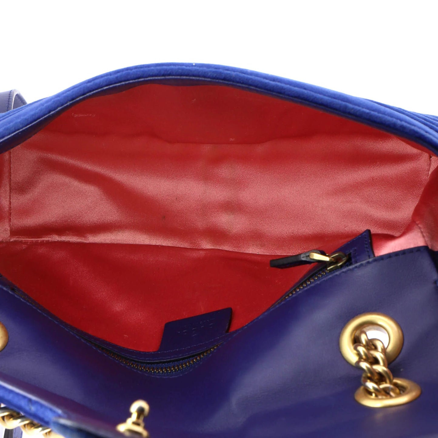 Gucci Gg Marmont Flap Bag Matelasse Velvet Small