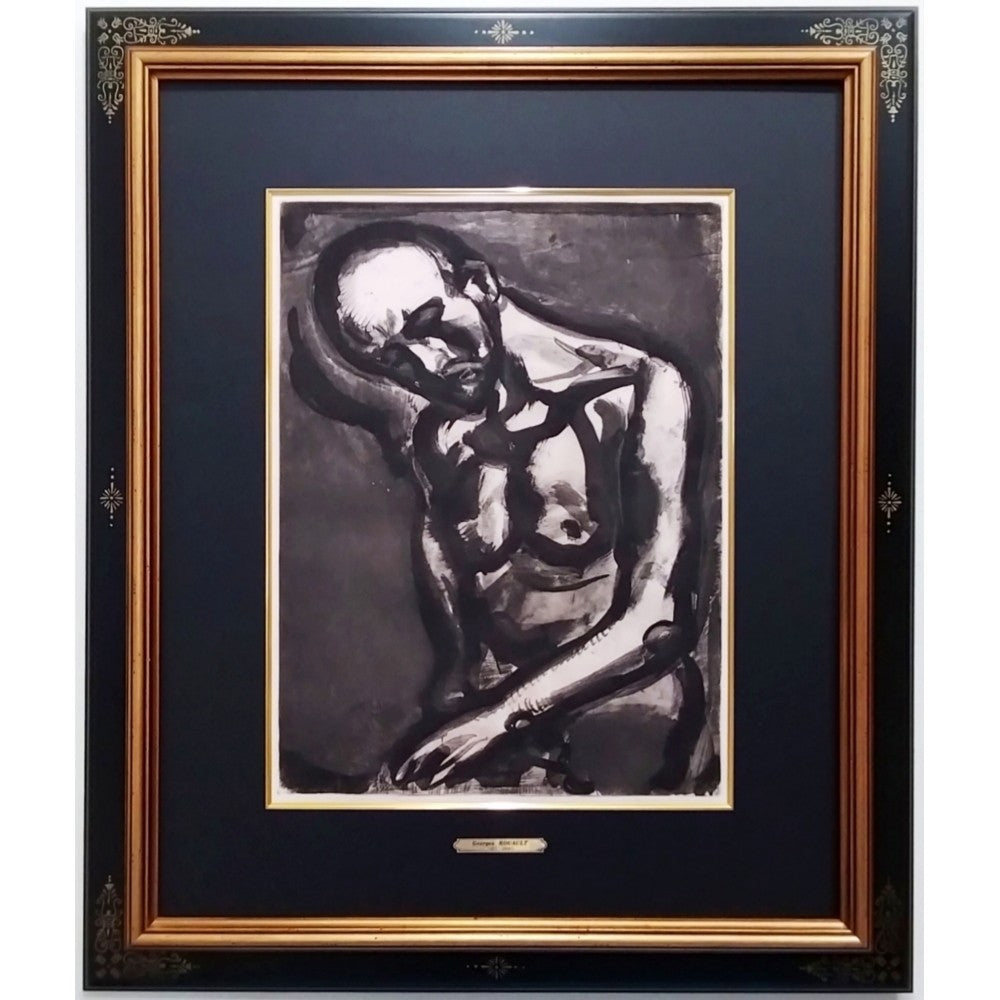 Georges Rouault "Vivre Est Un Dur Mtier"  From Miserere  1922 Etching Ed450