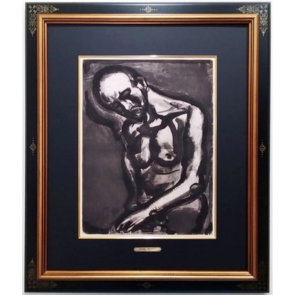 Georges Rouault "Vivre Est Un Dur Mtier"  From Miserere  1922 Etching Ed450