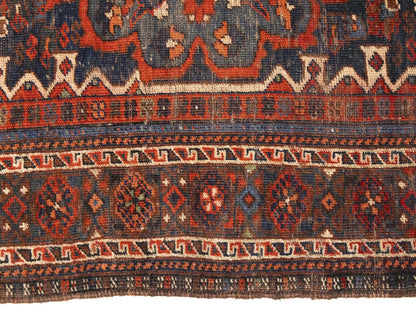 Antique Tribal Farmhouse Wool Rug Oriental Foyer