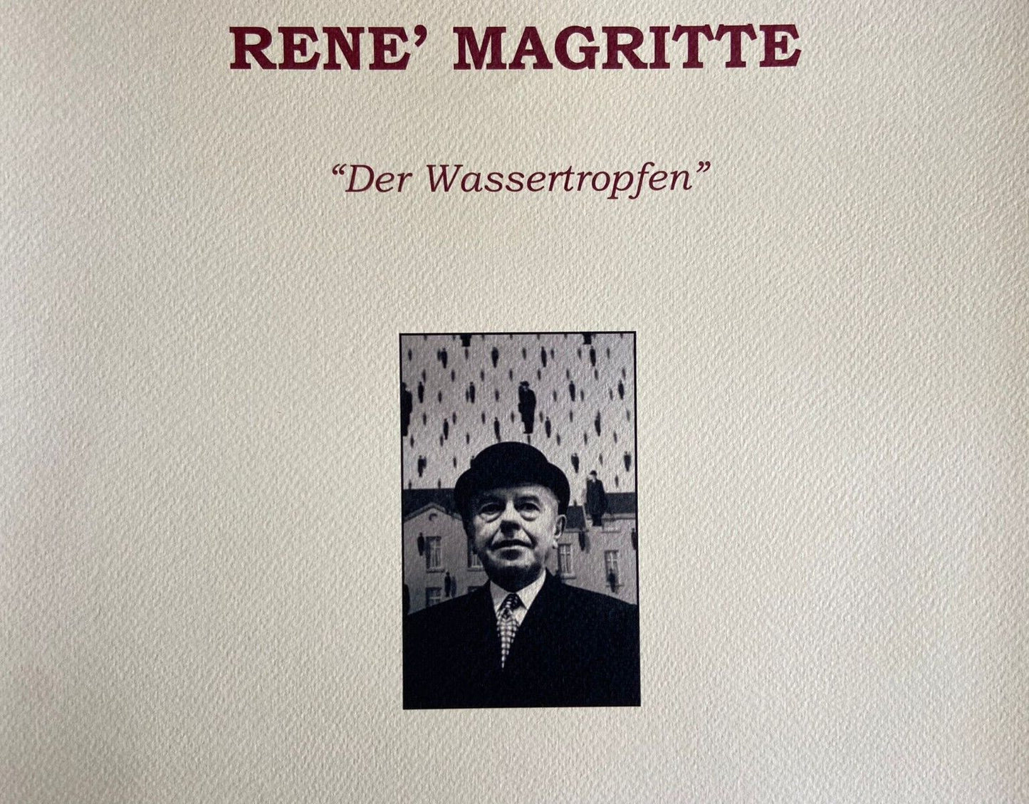 Ren-Magritte Lithograph Coa Signed Numbered By Hand Limited Edition