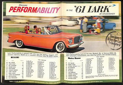 1960 Orange Bowl Miami  Vs Notre Dame College Football Game Program 196682