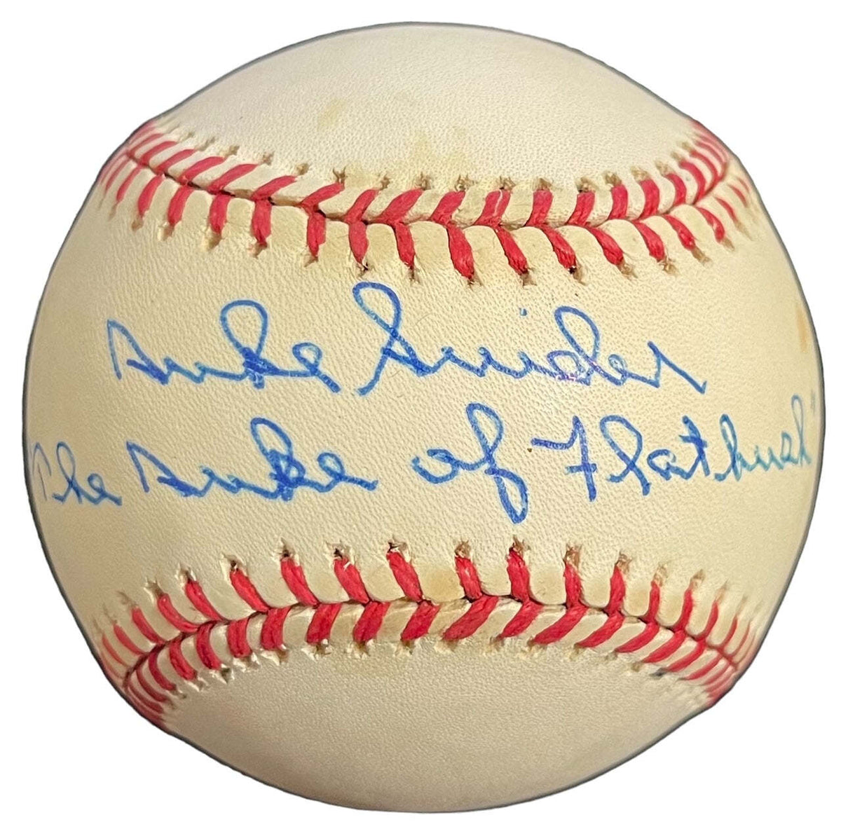 Signed Jackie Robinson Basebal 50th Anniversary Duke of Flatbush