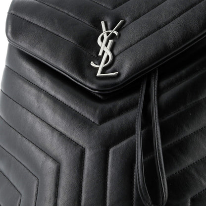Saint Laurent Loulou Backpack Matelasse Chevron Leather Medium
