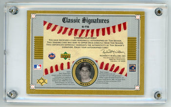 Tom Seaver 2002 Upper Deck Classic Signatures #S-Ts