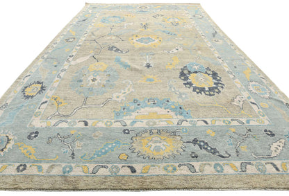Extra Large Hand-Knotted Oushak Chobi Oriental