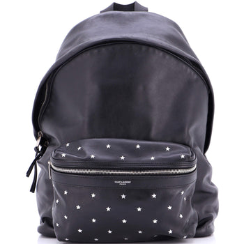 Saint Laurent City Backpack Embellished Calfskin Medium