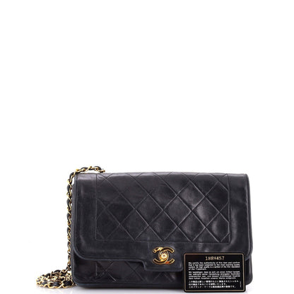 Chanel Vintage Cc Chain Flap Bag Quilted Lambskin Medium