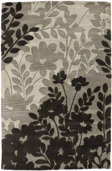 Hand-Tufted Multicolored Floral Design Rug