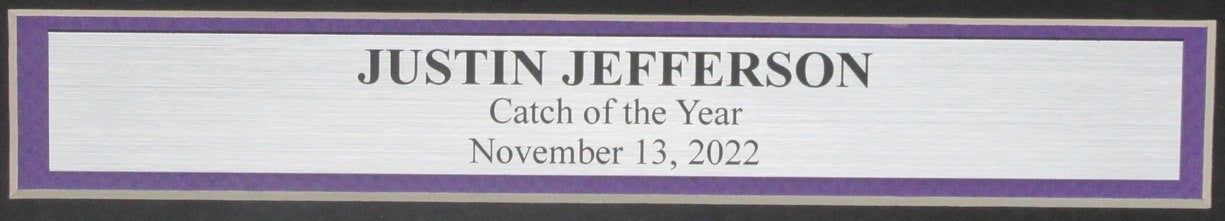 Justin Jefferson Vikings Signed/Autographed 16X20 Photo Framed Beckett 200085
